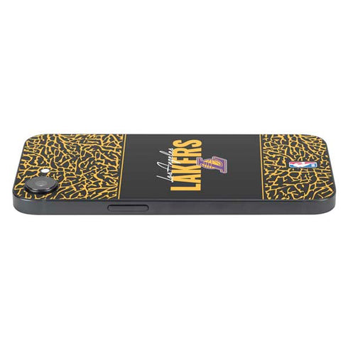 NBA Los Angeles Lakers Elephant Print iPhone 16e Skin